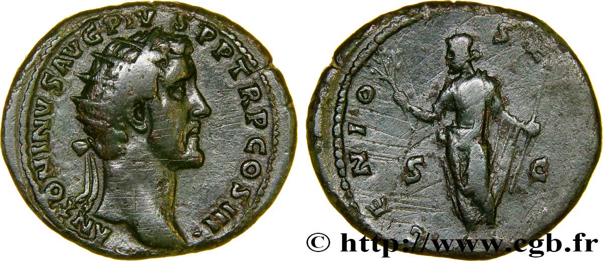 ANTONIN LE PIEUX Dupondius TB+