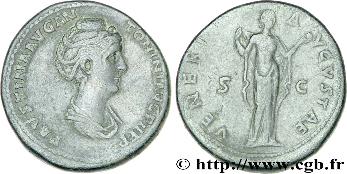 FAUSTINE MÈRE Sesterce TTB