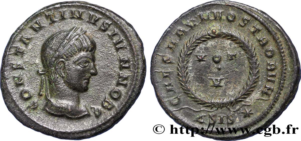CONSTANTIN II Centenionalis ou nummus TTB+