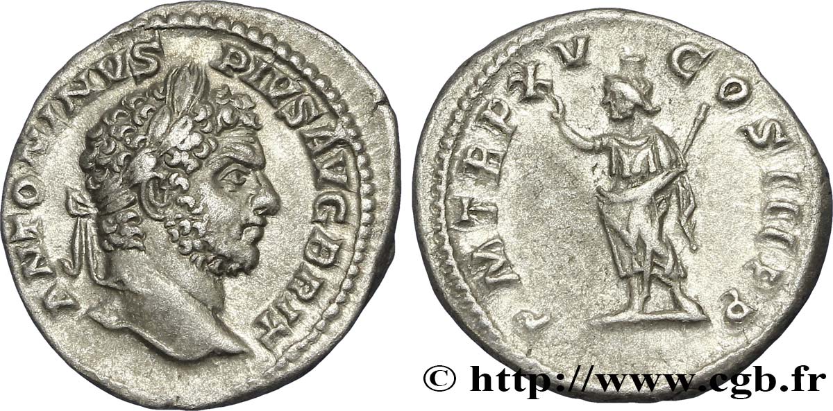 CARACALLA Denier TTB+