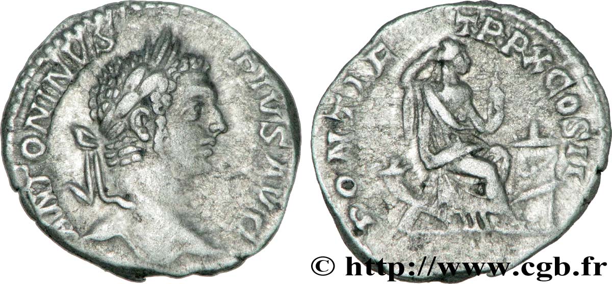 CARACALLA Denier TTB+