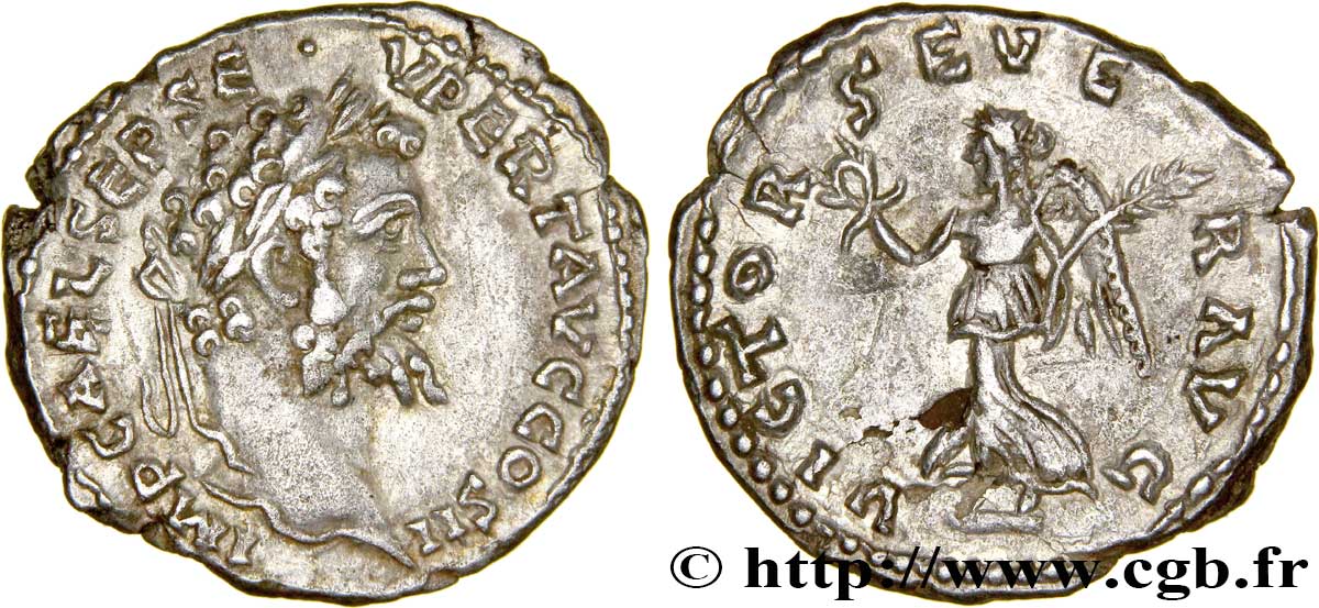 SEPTIME SÉVÈRE Denier SUP/TTB+