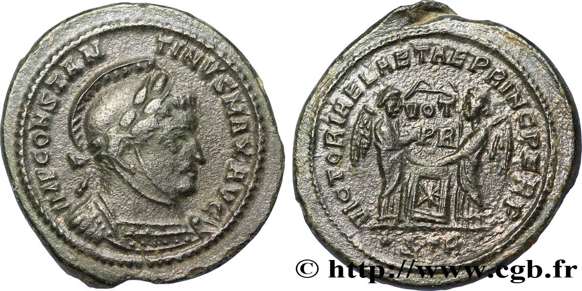 CONSTANTIN Ier LE GRAND Centenionalis ou nummus TTB+