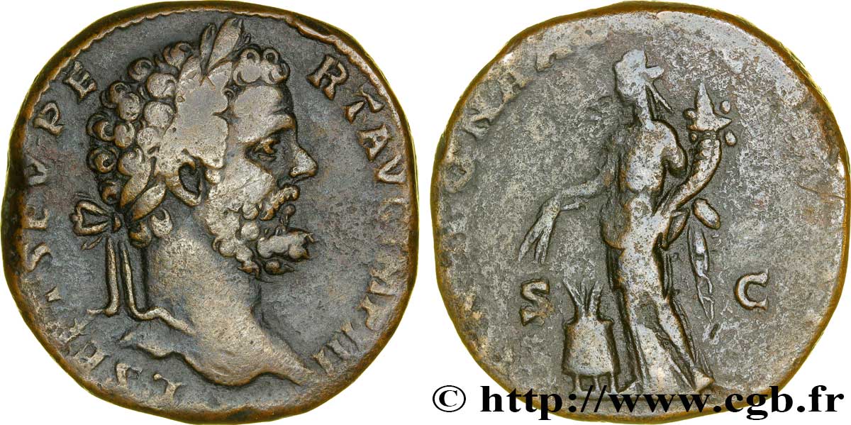 SEPTIME SÉVÈRE Sesterce TTB/TB