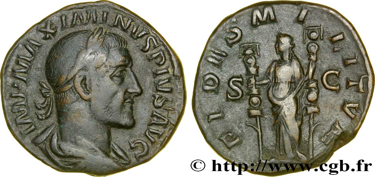 MAXIMIN Ier THRACE Sesterce TTB