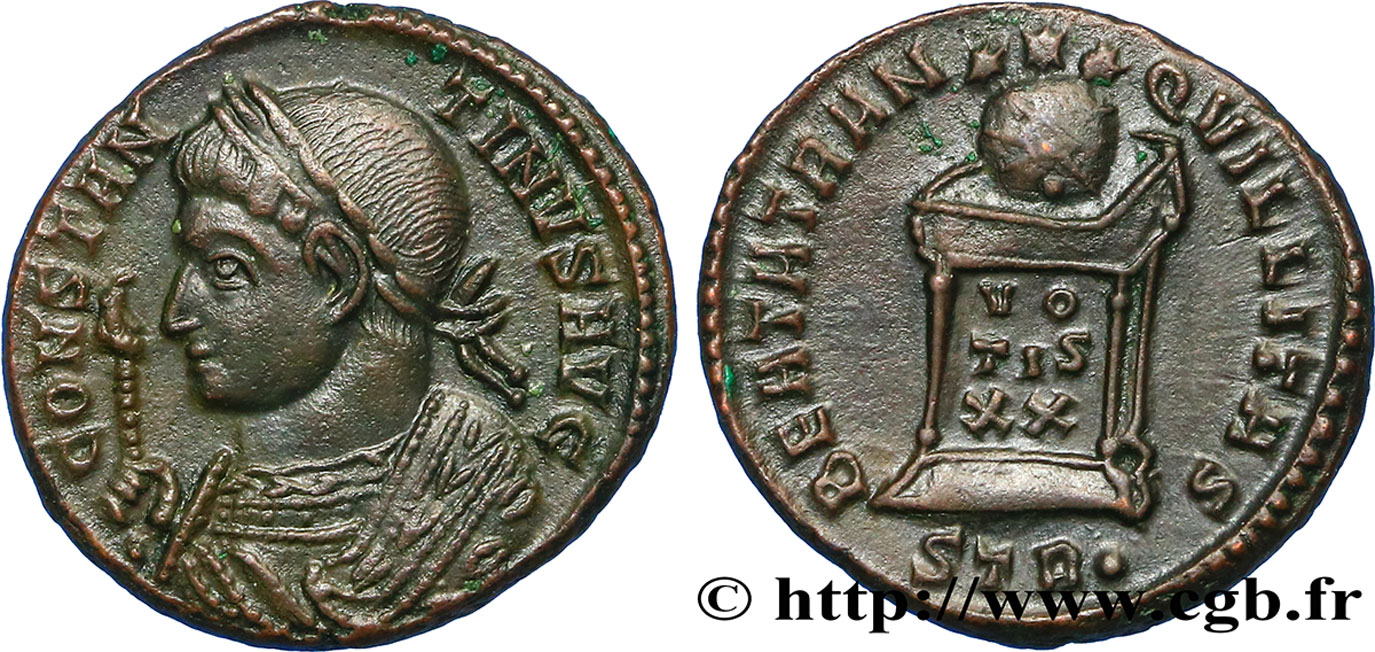 CONSTANTINE I THE GREAT Centenionalis ou nummus AU