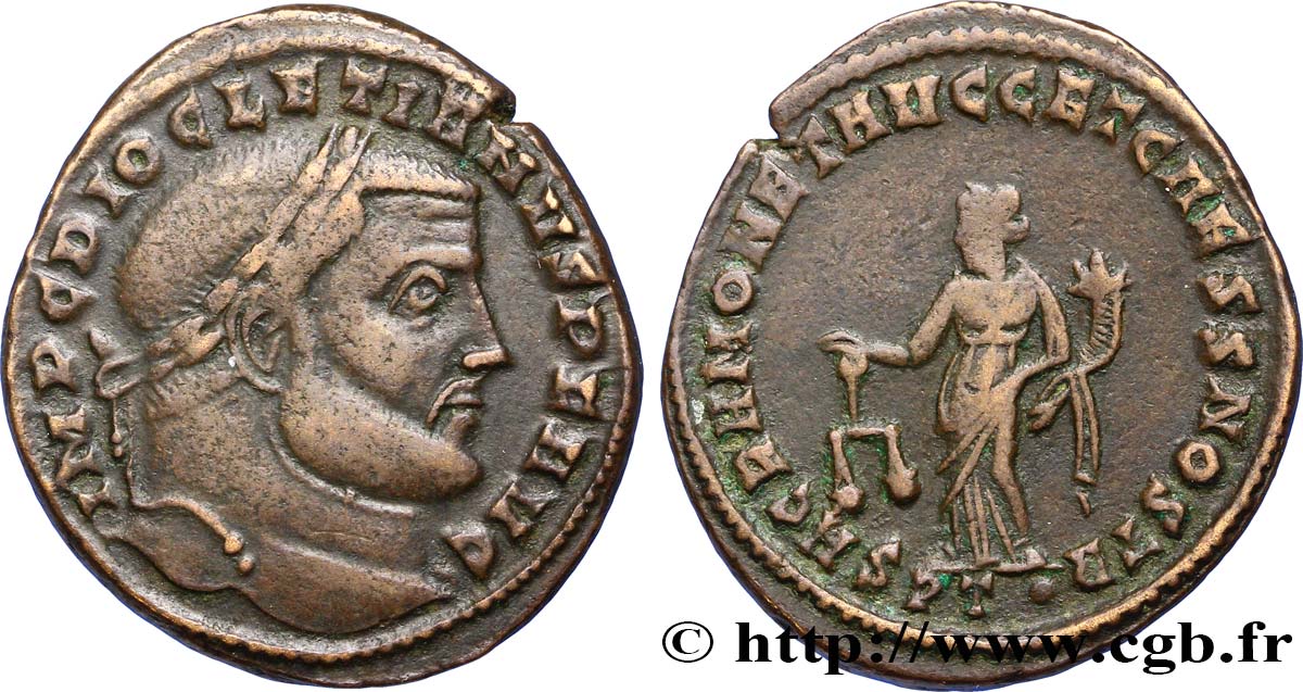 DIOCLÉTIEN Follis ou nummus TTB