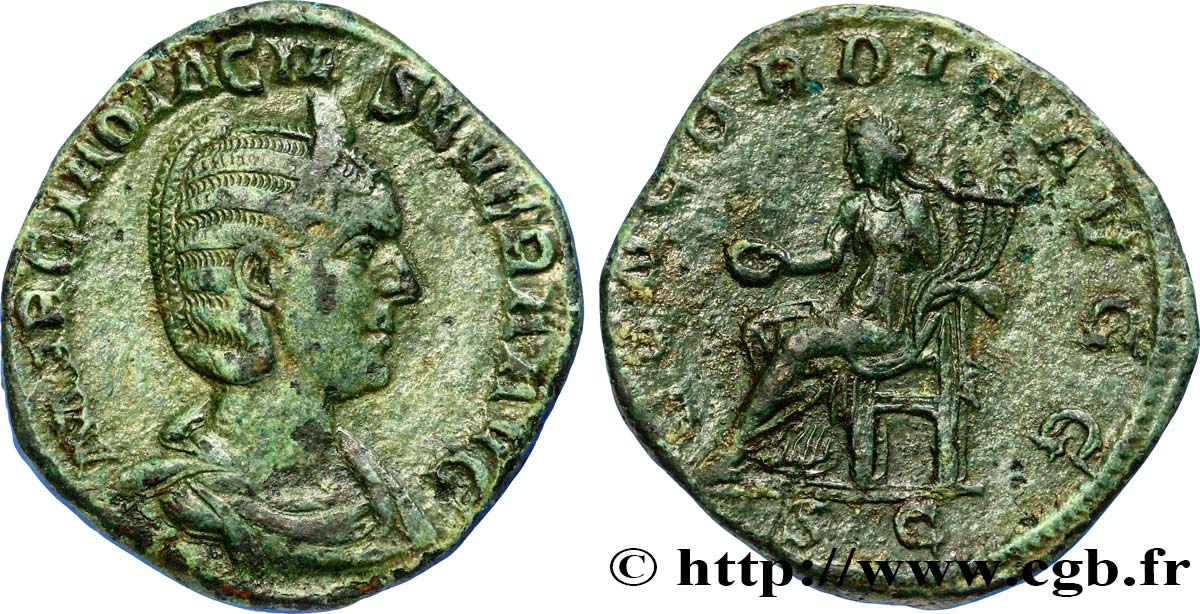 OTACILIA SEVERA Sesterce TTB+