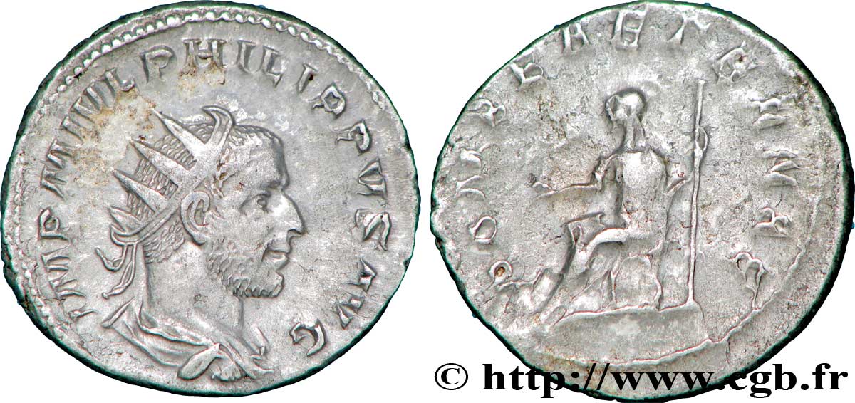 PHILIPPUS I. ARABS Antoninien SS/S