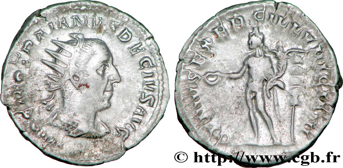 TRAJAN DÈCE Antoninien TTB