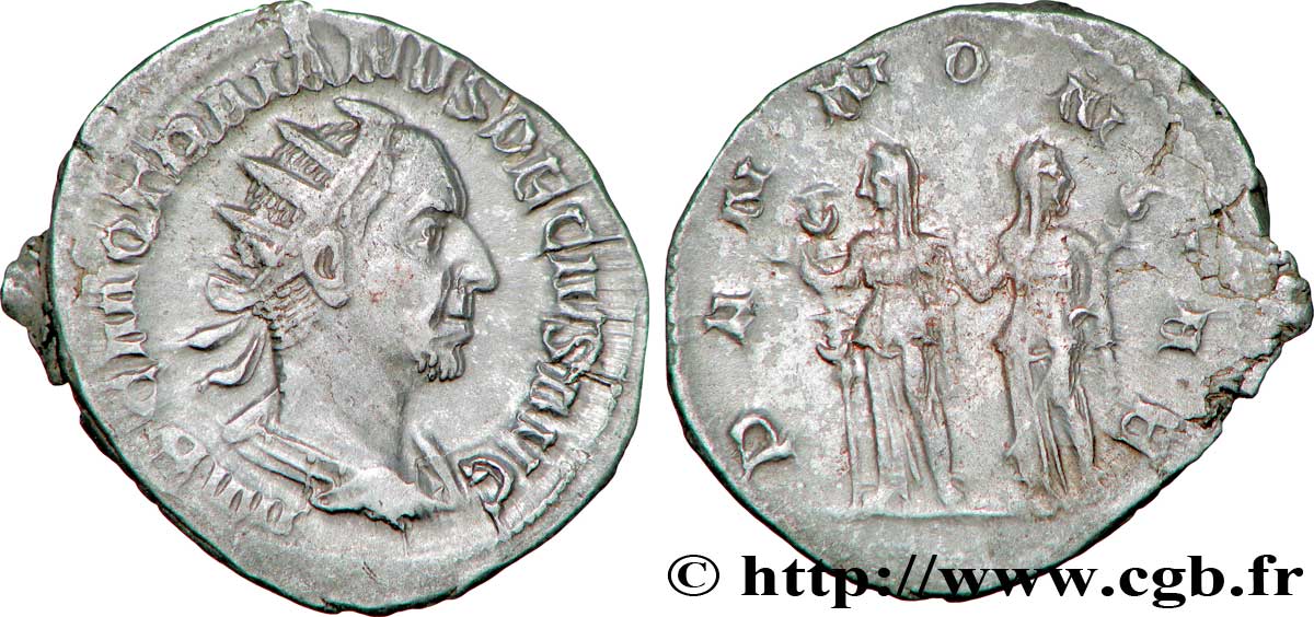 TRAJAN DÈCE Antoninien TTB+