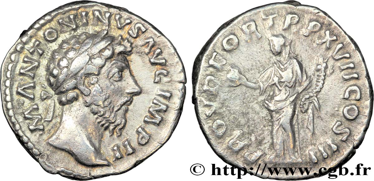 MARC AURÈLE Denier TTB+/TTB