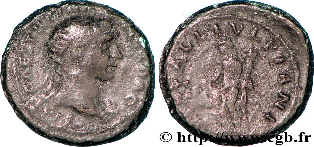 TRAJANUS Semis, monnaie des mines VF/XF