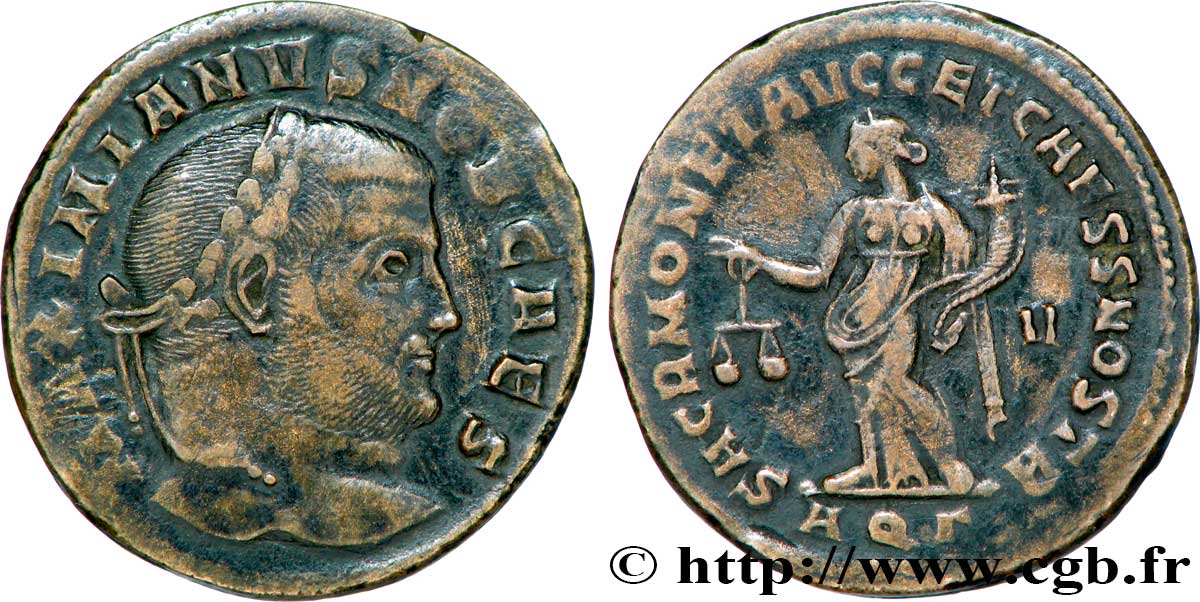 GALERIUS Follis ou nummus SS