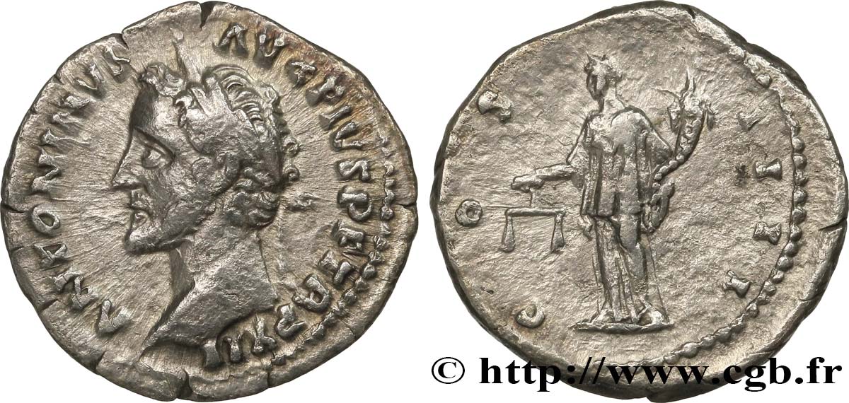 ANTONINUS PIUS Denier SS