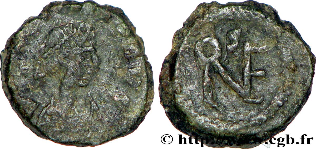 LÉON Ier Nummus (PBQ, Æ 4) TB+/TTB