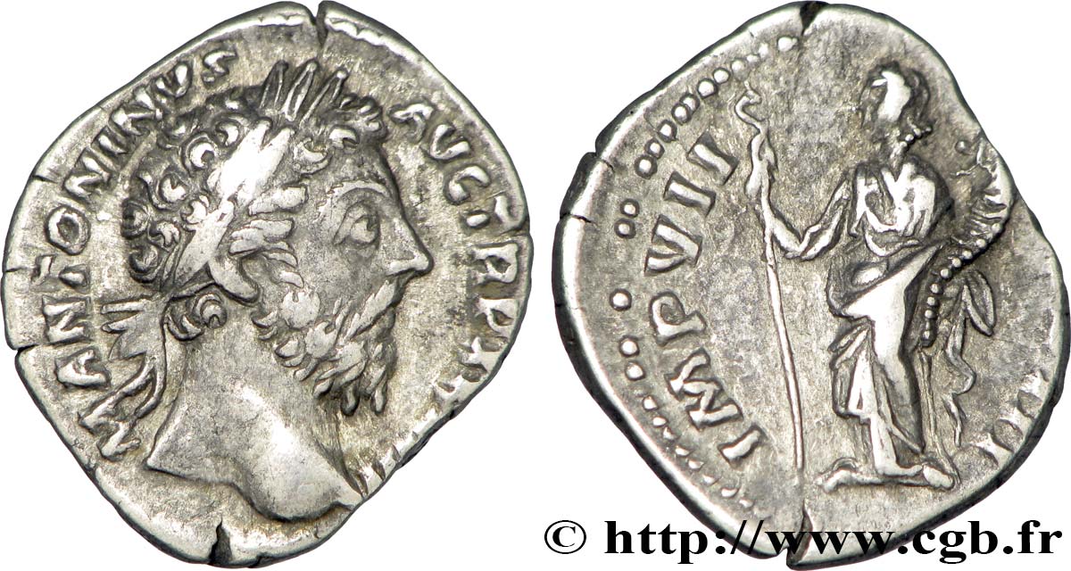 MARCUS AURELIUS Denier AU