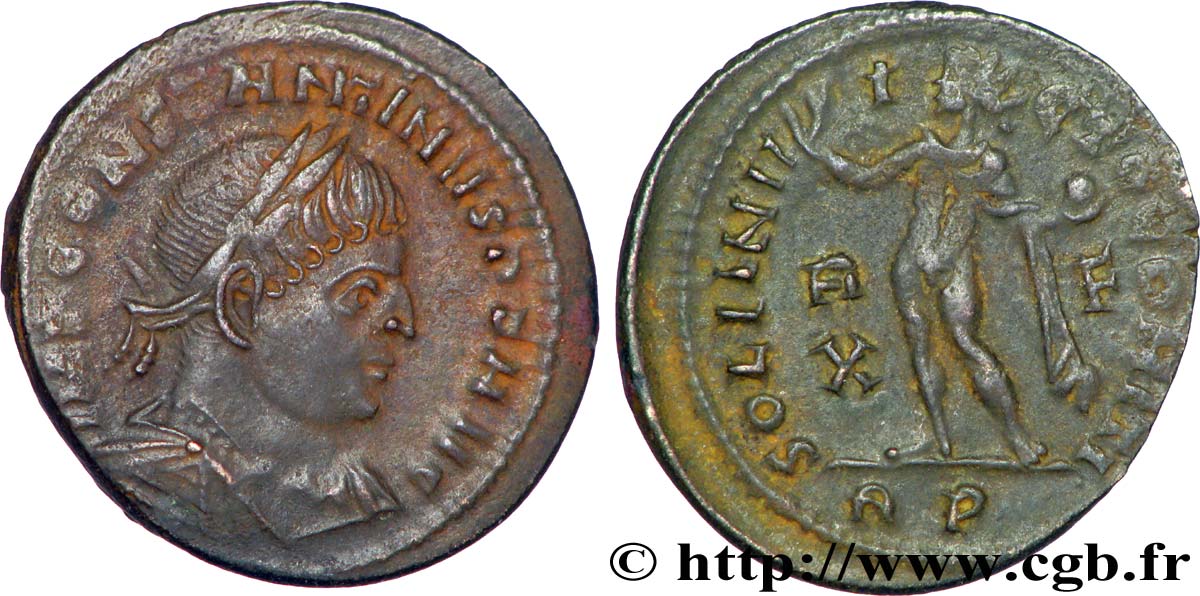 CONSTANTINO I EL MAGNO Follis ou nummus MBC+