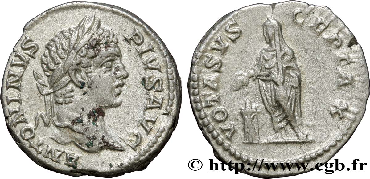 CARACALLA Denier TTB
