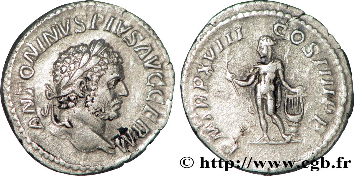 CARACALLA Denier TTB
