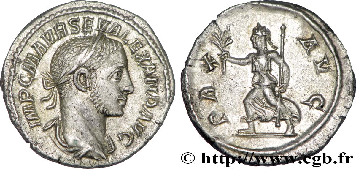 SEVERUS ALEXANDER Denier MS