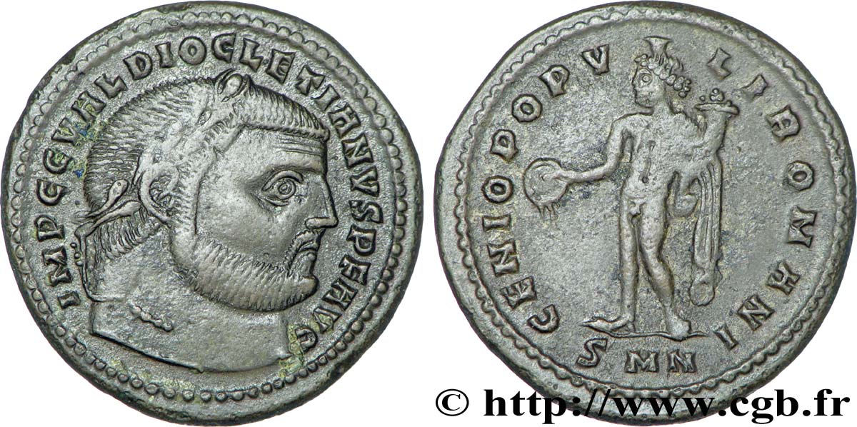 DIOCLETIAN Follis ou nummus XF