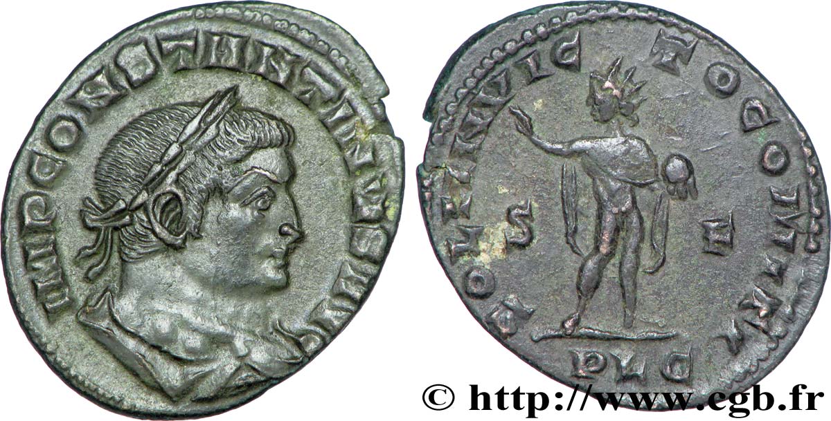 CONSTANTINUS I DER GROßE Follis ou nummus VZ