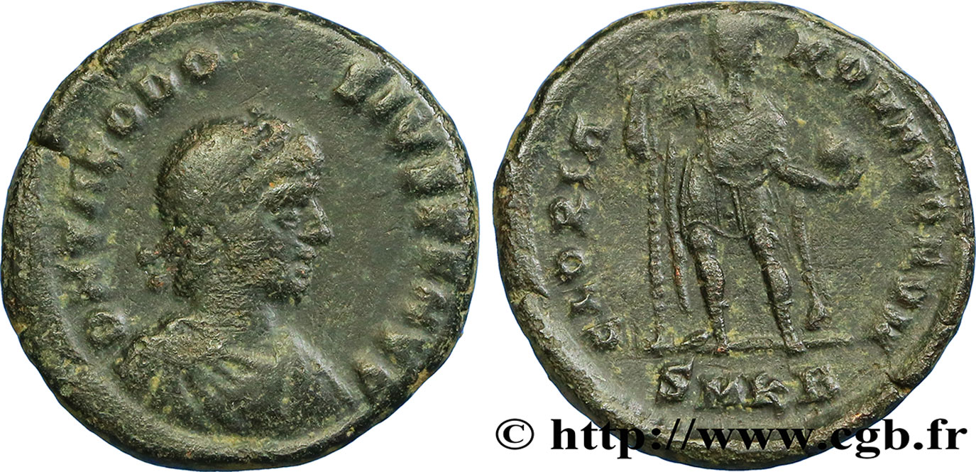 THEODOSIUS I Maiorina pecunia, (MB, Æ 2) VF
