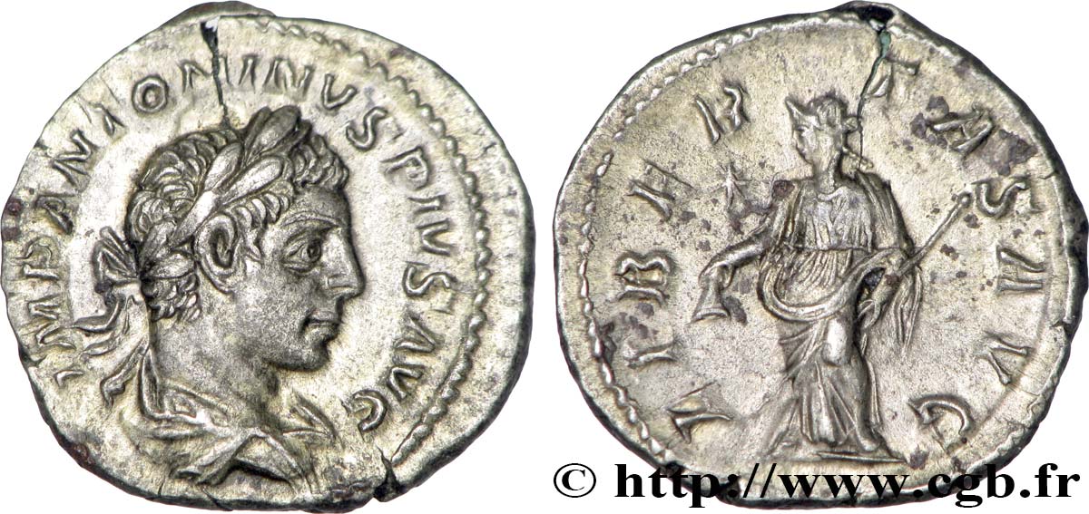 ELAGABALUS Denier VZ