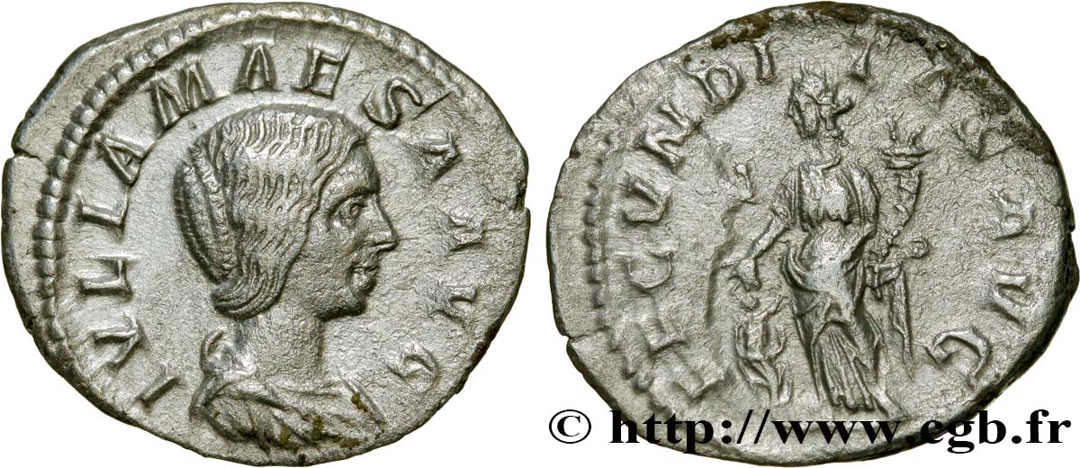 JULIA MAESA Denier AU/XF