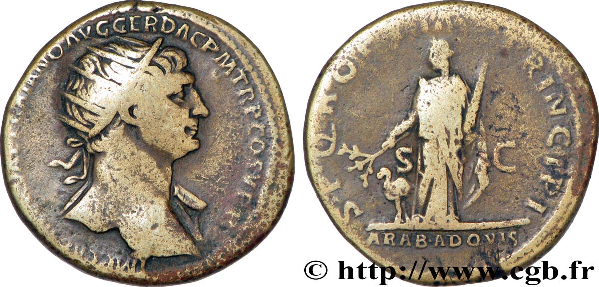 TRAJAN Dupondius TB+