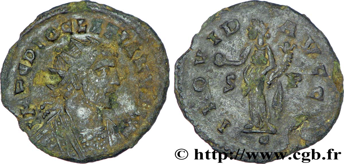 CARAUSIUS au nom de DIOCLÉTIEN Aurelianus TB+