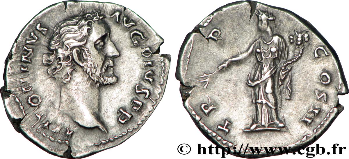 ANTONINUS PIUS Denier fST