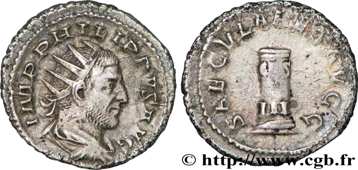 PHILIPPUS I. ARABS Antoninien SS/fSS