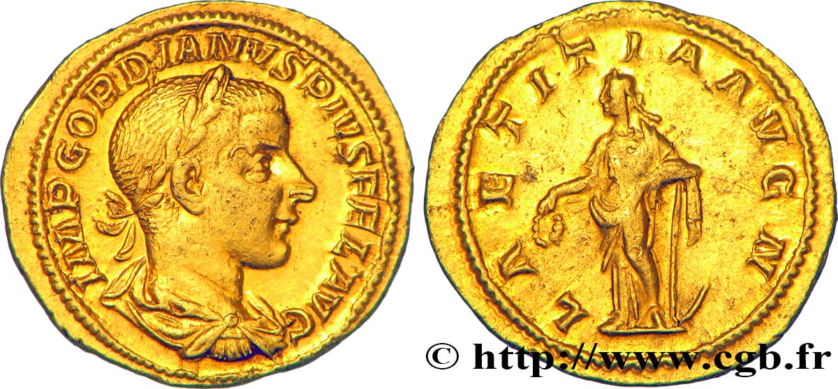 GORDIAN III Aureus MS/AU