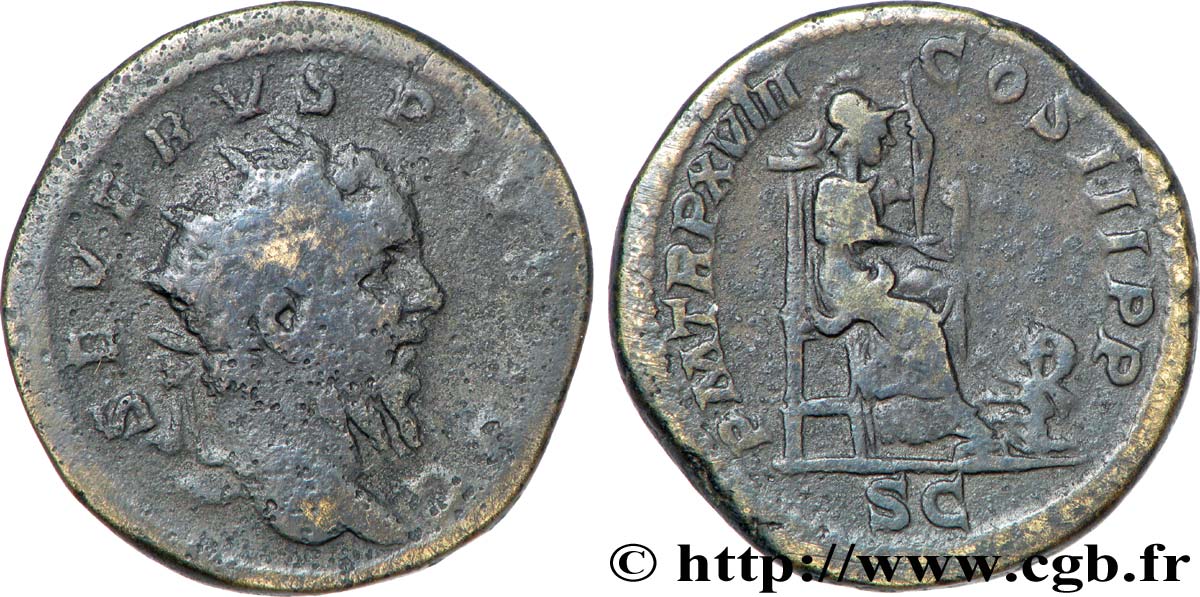 SEPTIMIUS SEVERUS Dupondius VF