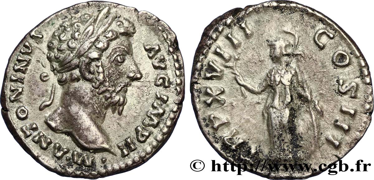 MARC AURÈLE Denier TTB