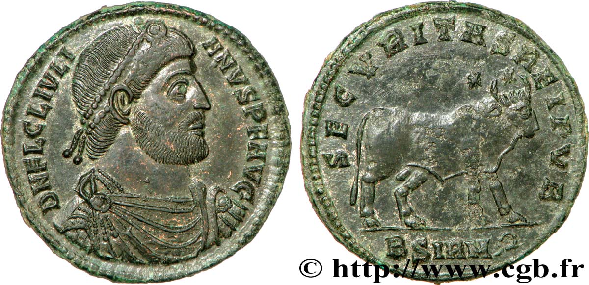 JULIAN II THE PHILOSOPHER Double maiorina, (GB, Æ 1) MS