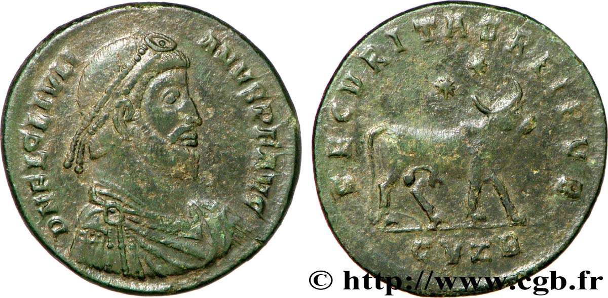 IULIANUS II DER PHILOSOPH Double maiorina, (GB, Æ 1) fVZ