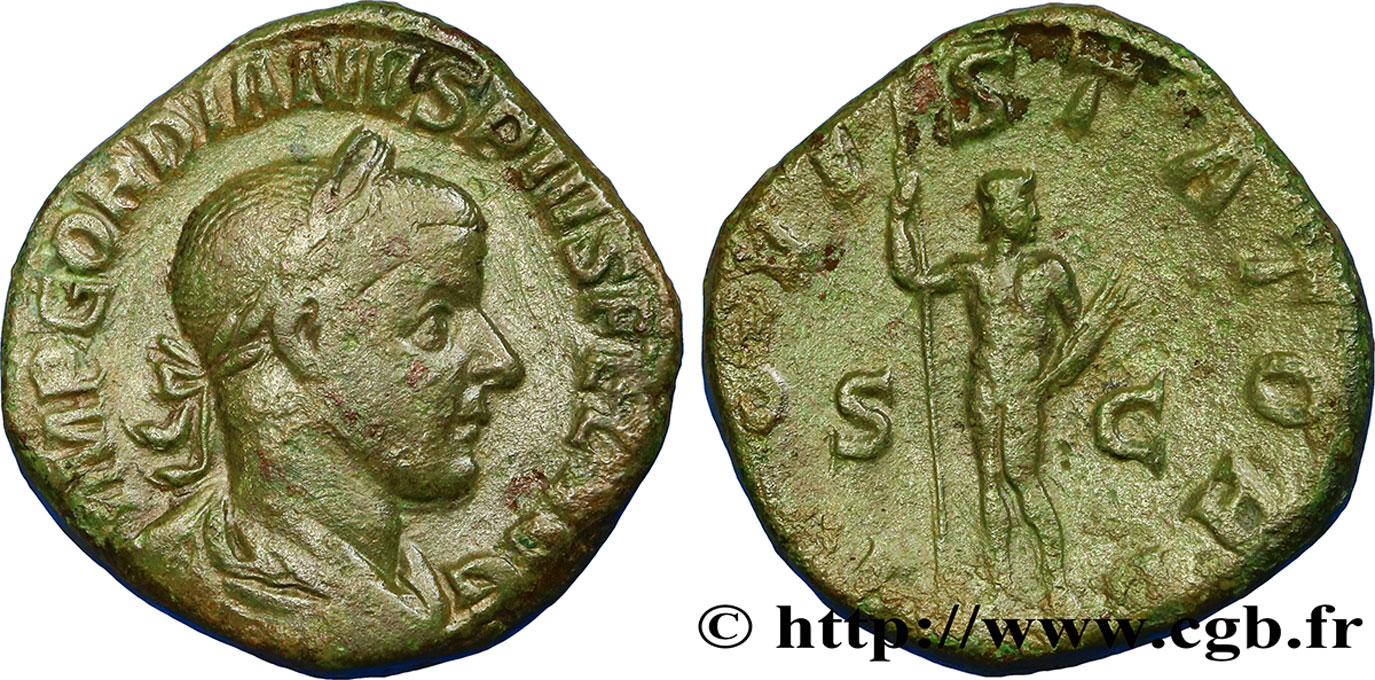 GORDIANUS III Sesterce fSS