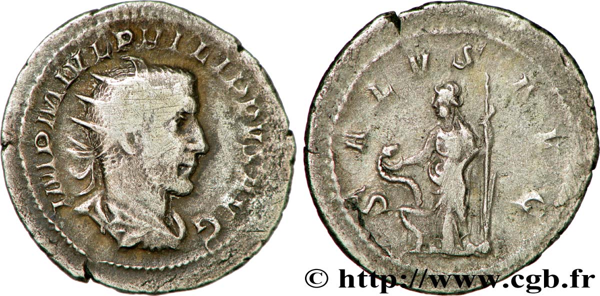 PHILIPPUS I. ARABS Antoninien S