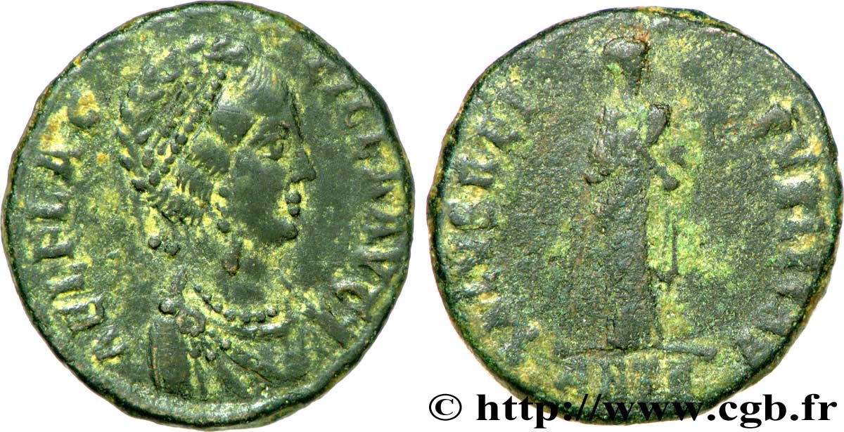 AELIA FLACCILLA Maiorina pecunia, (MB, Æ 2) TTB/TB+