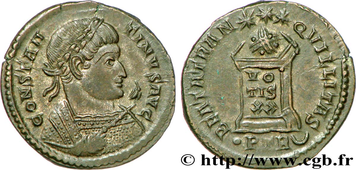 COSTANTINO I IL GRANDE Centenionalis ou nummus FDC