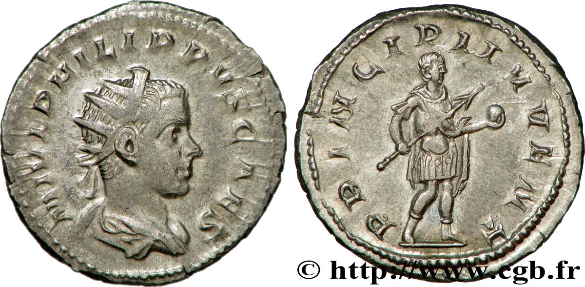 FILIPPO II FIGLIO Antoninien MS