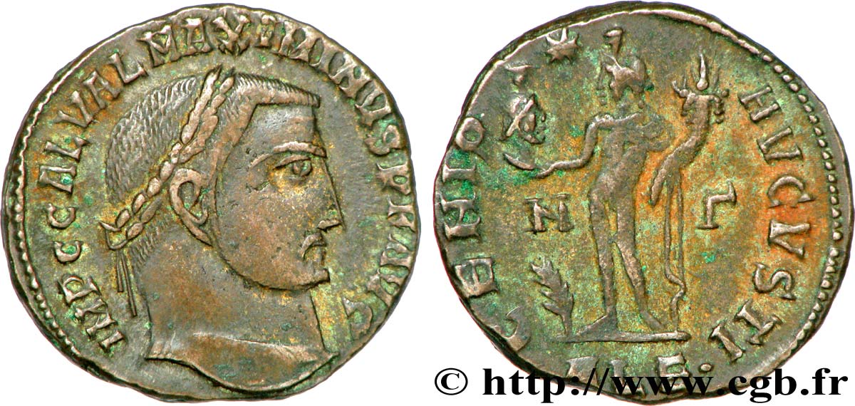 MAXIMINO II DAZA Follis ou nummus MBC+