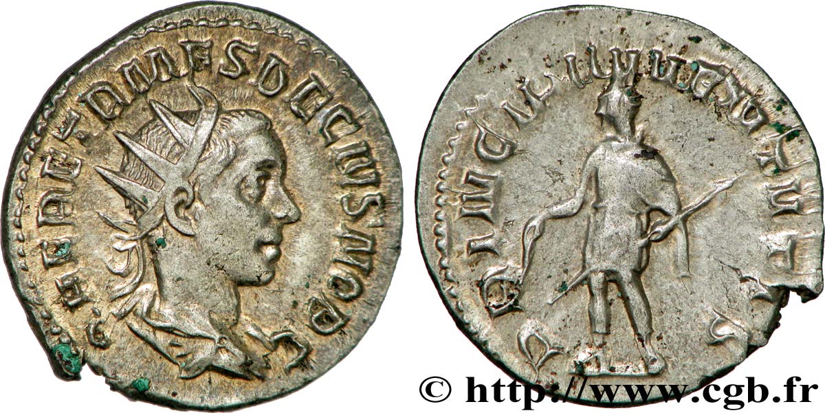 HERENNIUS ETRUSCUS Antoninien MS/AU