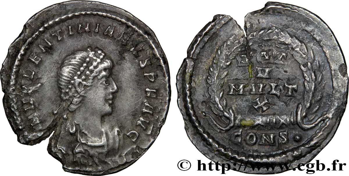 VALENTINIAN II Silique AU