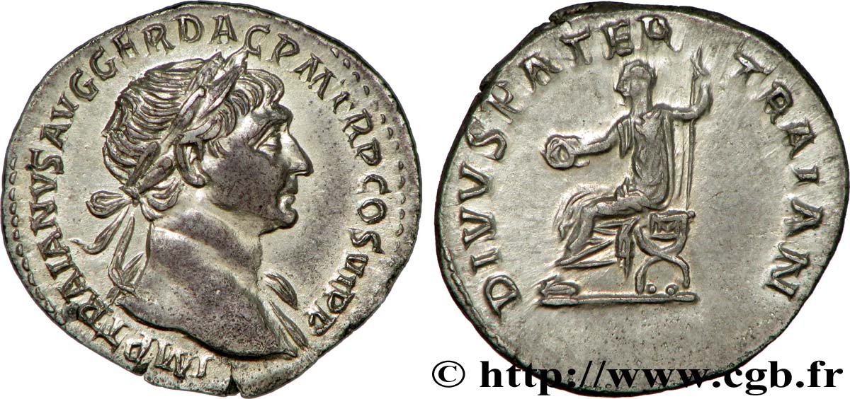 TRAJAN et TRAJAN PÈRE Denier SPL