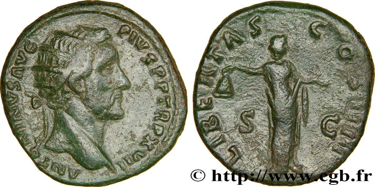 ANTONIN LE PIEUX Dupondius TTB