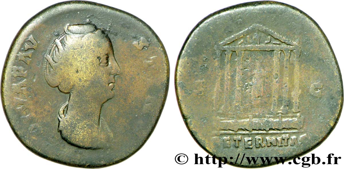 FAUSTINE MÈRE Sesterce TB